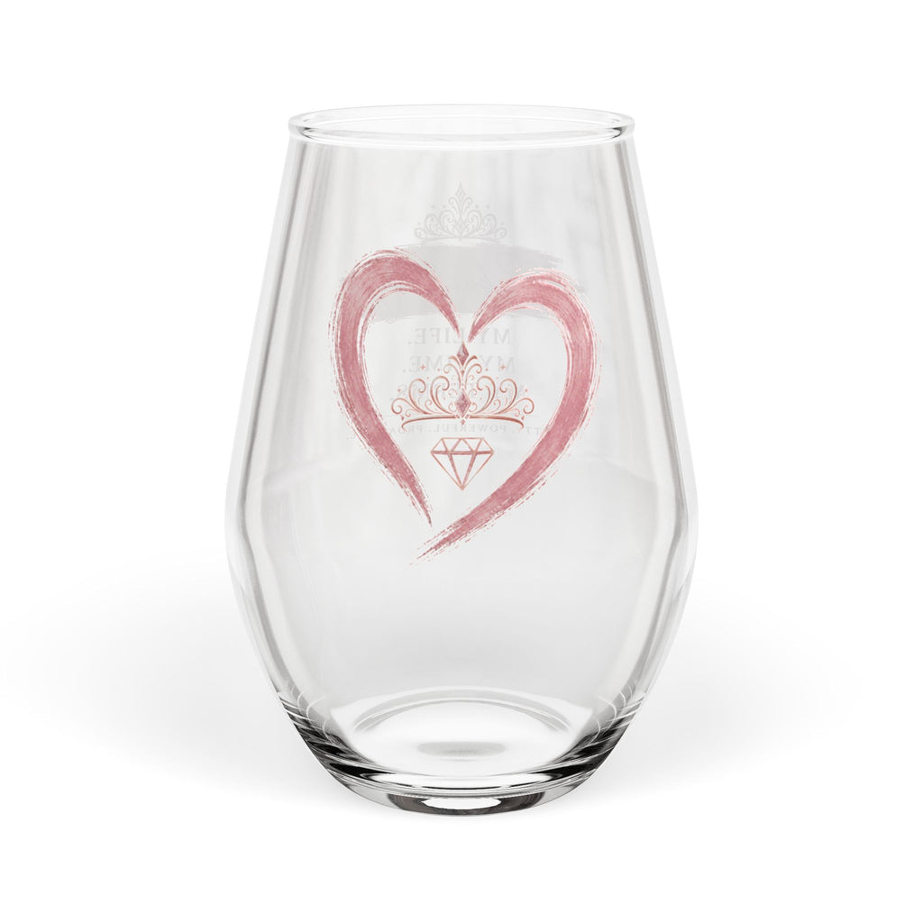 Rebuilding My Life My Time My Terms Stemless Wine Glass | Empowerment Wine Tumbler