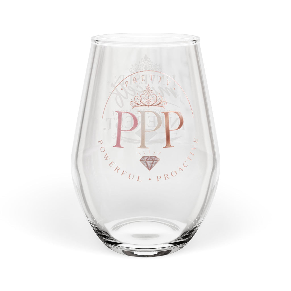 I Invest In Myself It Pays The Most Interest Stemless Wine Glass | Empowerment Quote
