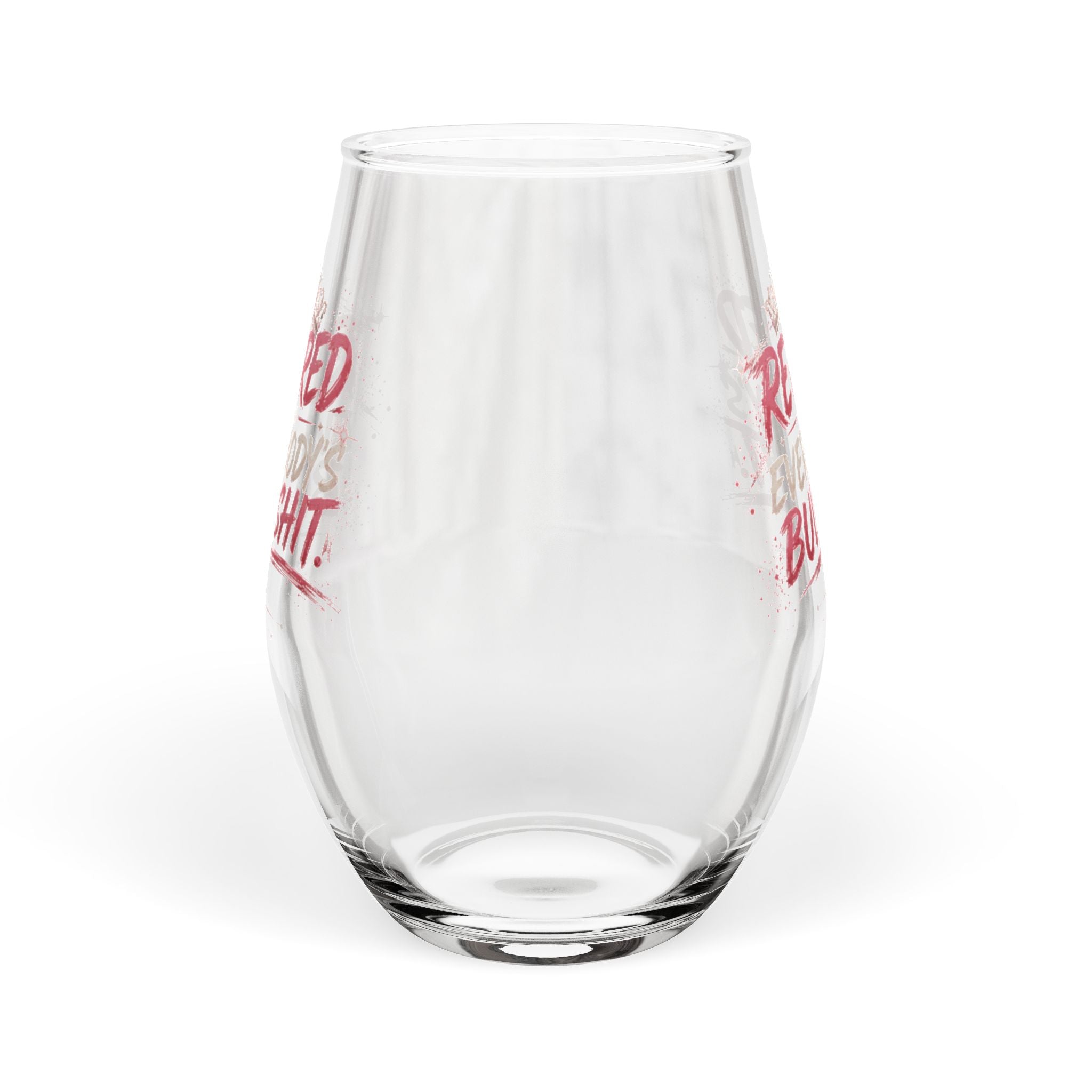Funny Stemless Wine Glass for Women | Retired From Everybody's Bullshit™ | Girls Night Wine Glass | Pretty Powerful Proactive