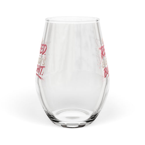 Funny Stemless Wine Glass for Women | Retired From Everybody's Bullshit™ | Girls Night Wine Glass | Pretty Powerful Proactive
