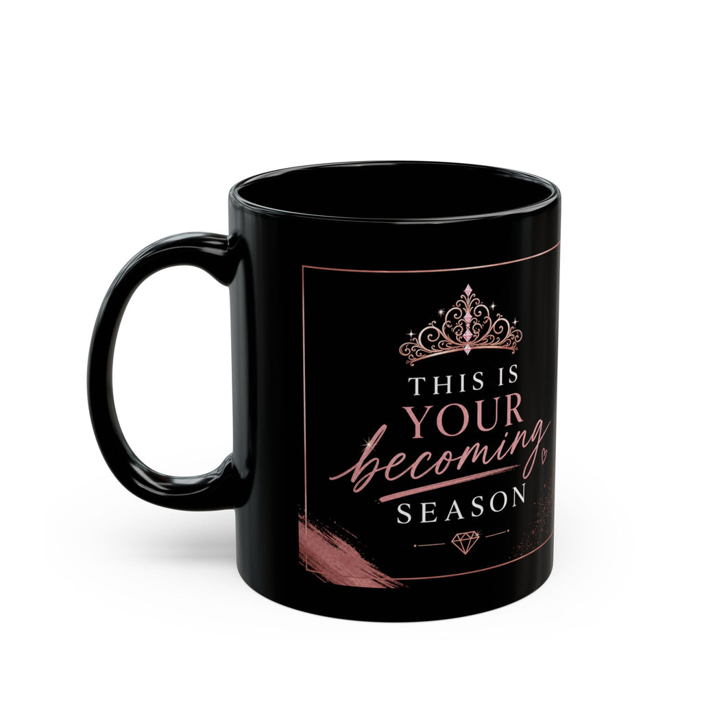 PPP monogram crown logo Black Mug | 11oz or 15oz ceramic