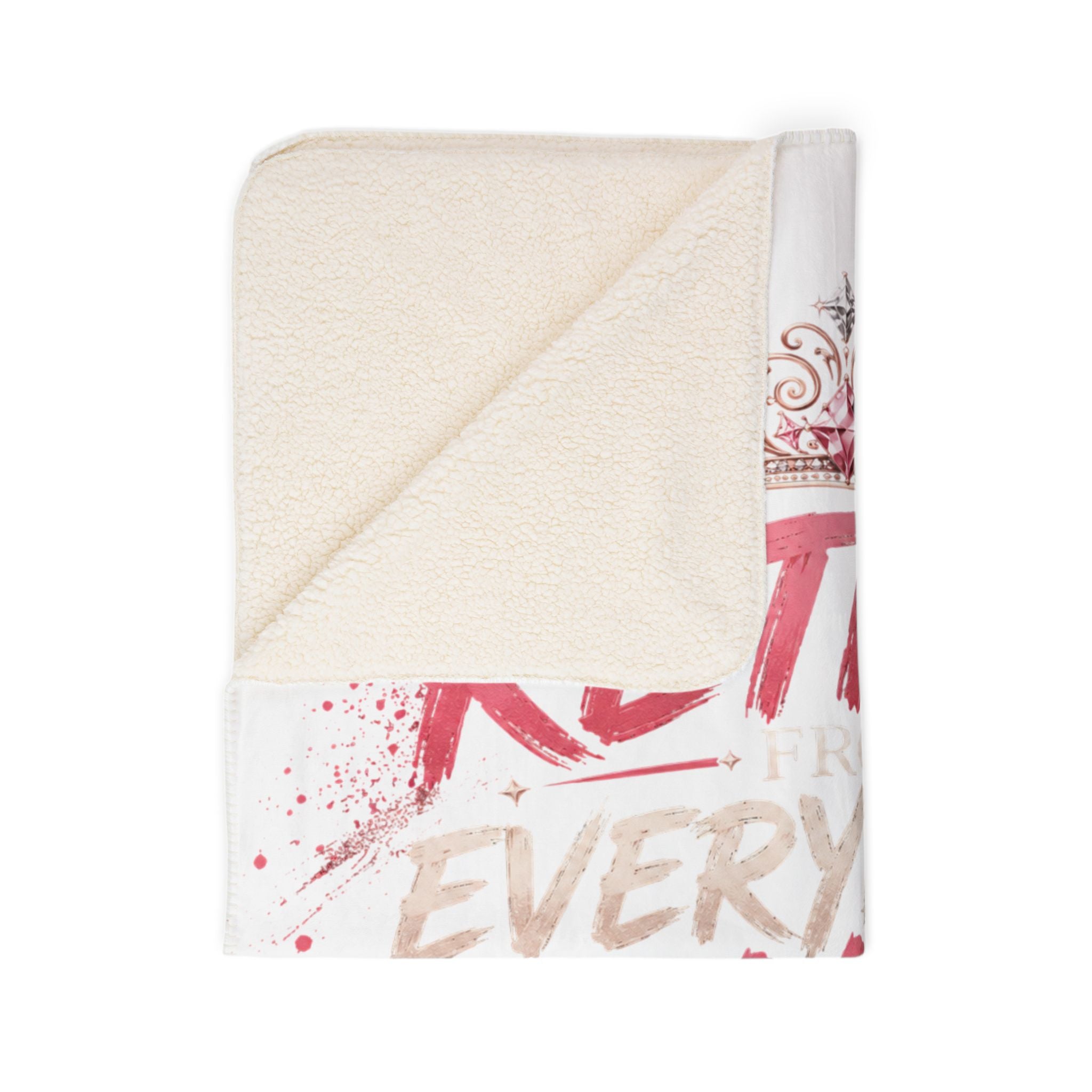 Funny Sherpa Fleece Blanket for Women | Retired From Everybody's Bullshit™ | Cozy Throw Blanket | Self-Care Gift | Pretty Powerful Proactive