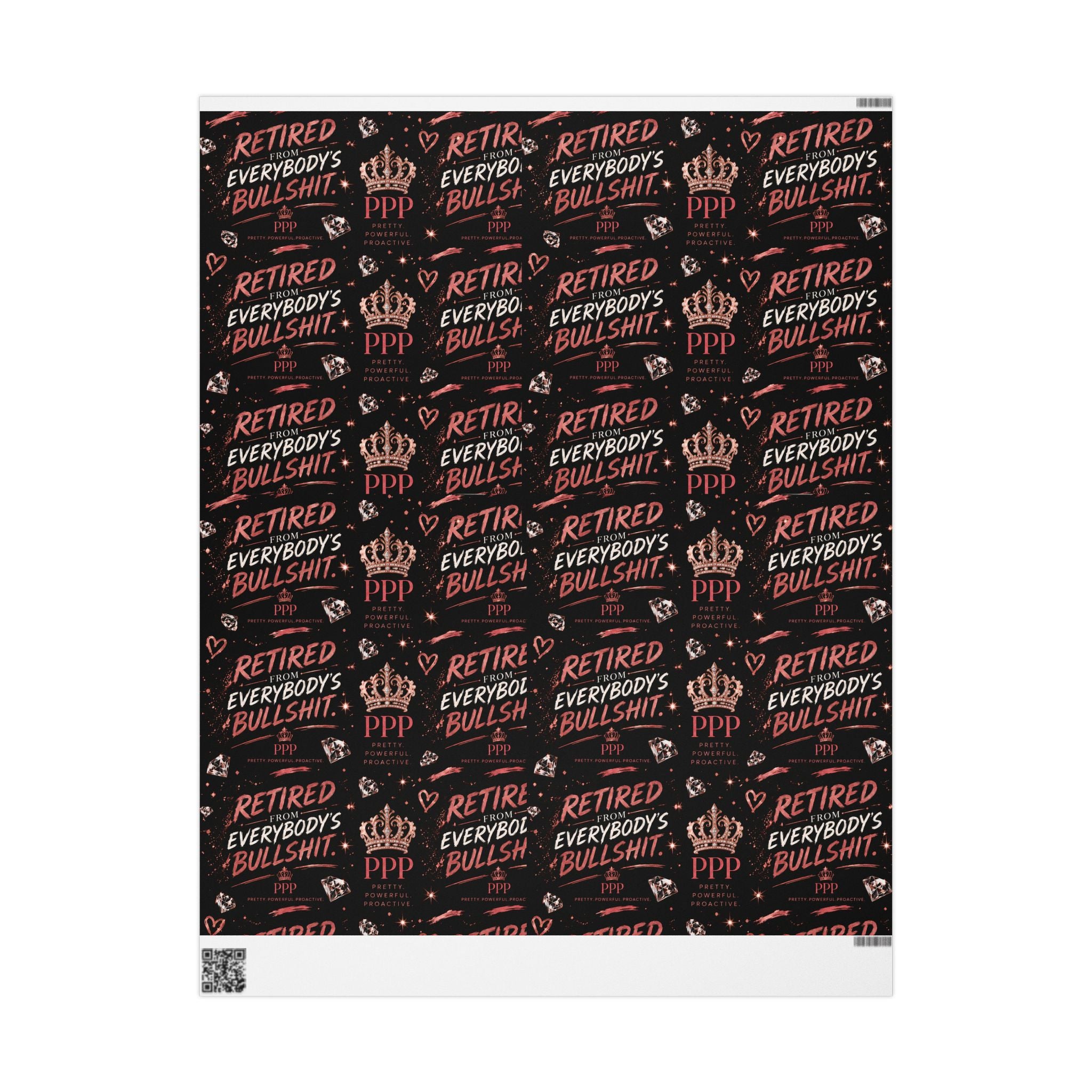 Retired Everybody's Bullshit Wrapping Paper | Retirement Party Wrap
