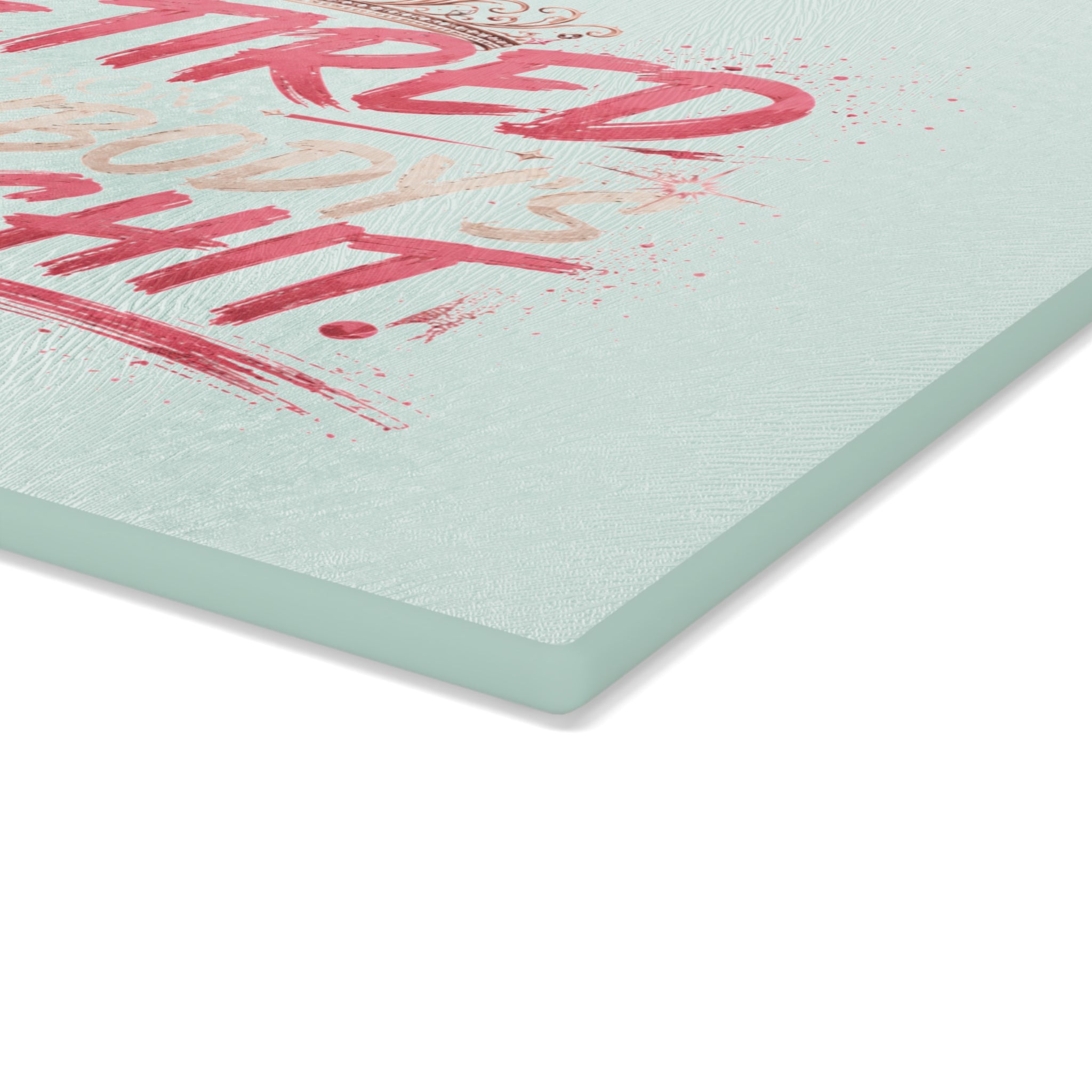 Funny Glass Cutting Board for Women | Retired From Everybody's Bullshit™ | Pretty Powerful Proactive