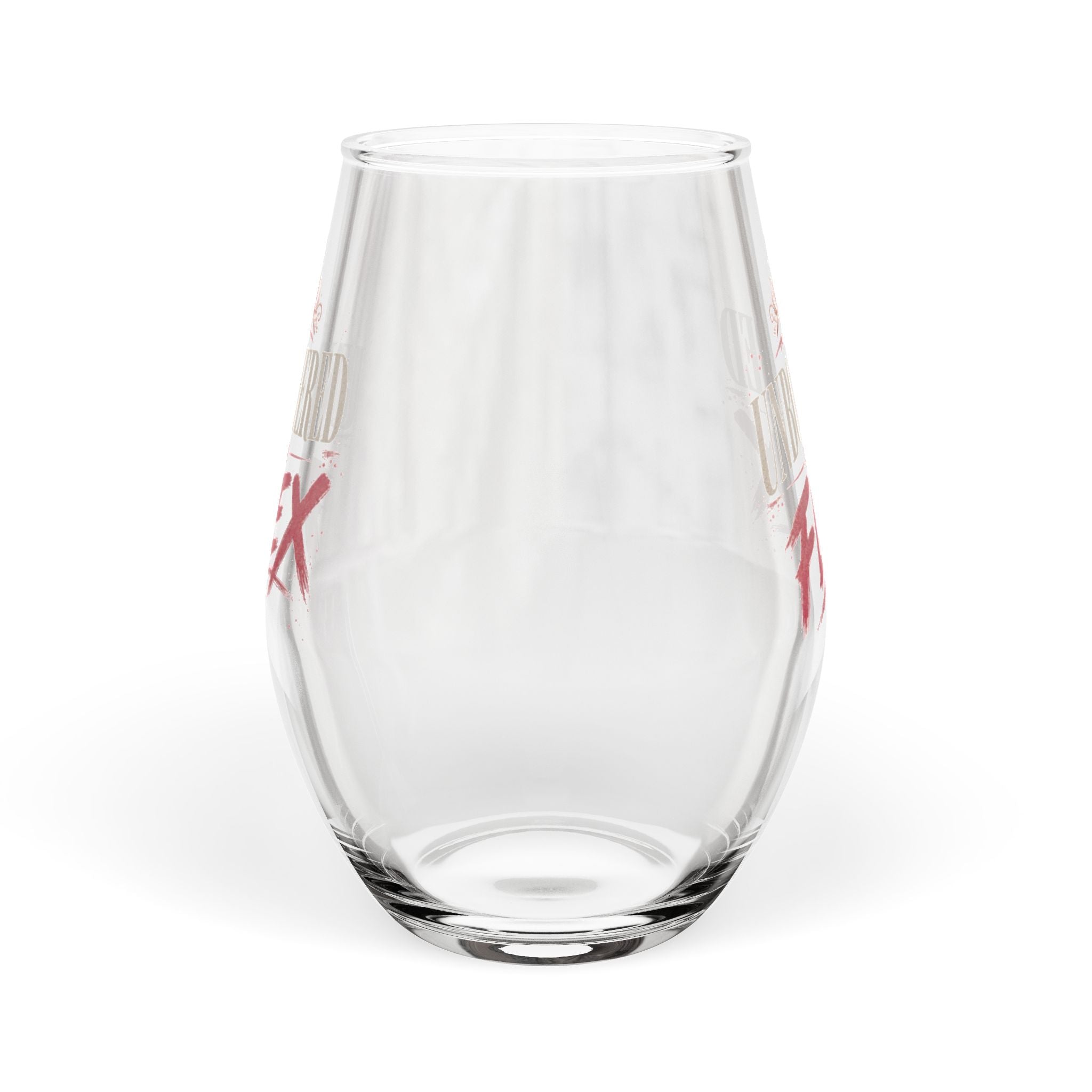 Unbothered Womens Empowerment Stemless Wine Glass | Feminist Glass