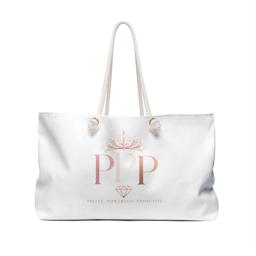 Funny Weekender Bag for Women | Retired From Everybody's Bullshit™ Beach Tote | Large Travel Bag | Pretty Powerful Proactive